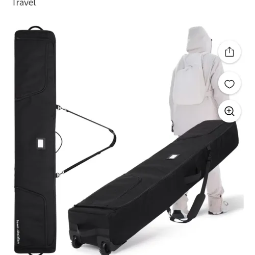 Ski bag with wheels
