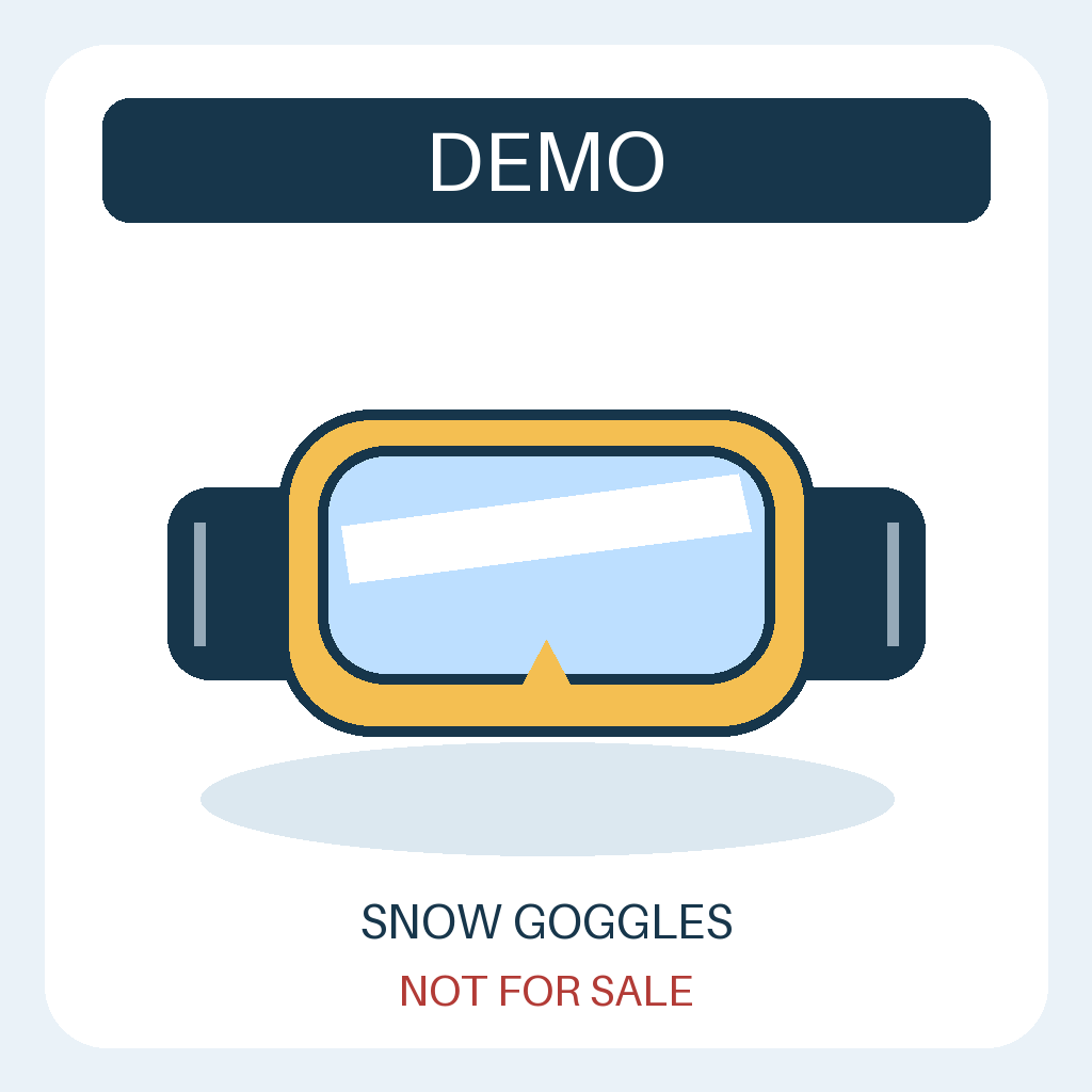 DEMO - not for sale: Snow goggles