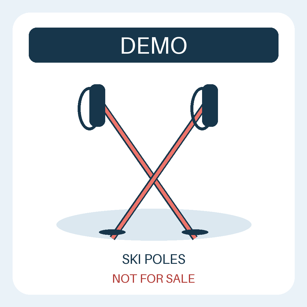 DEMO - not for sale: Ski poles