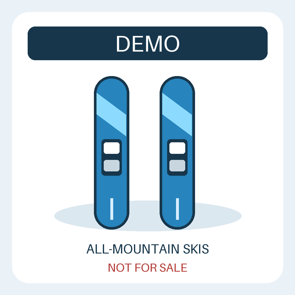 DEMO - not for sale: All-mountain skis