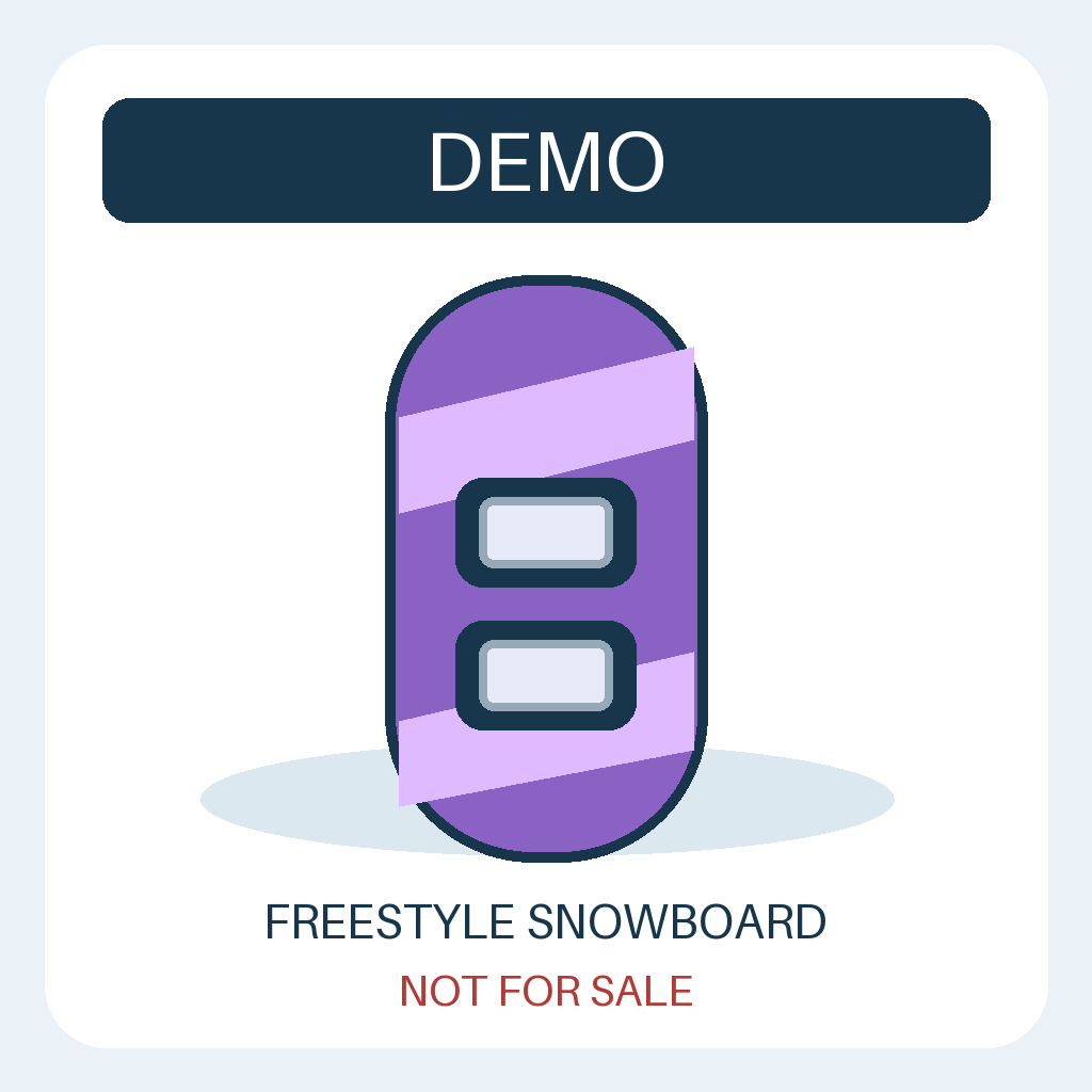 DEMO - not for sale: Freestyle snowboard